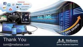 Thank You 
tomt@mellanox.com 
