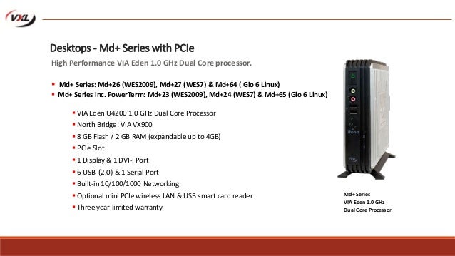 Vxl Thin Client Presentation