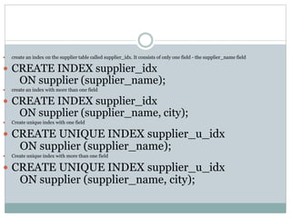 Oracle Index | PPTX