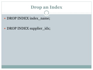 Oracle Index | PPTX