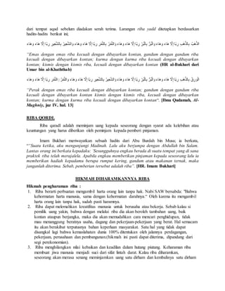 Riba, bank dan asuransi | PDF