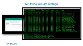 M2-Insecure Data Storage
 