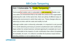M8-Code Tampering
 