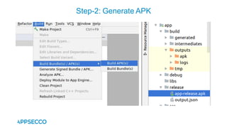 Step-2: Generate APK
 