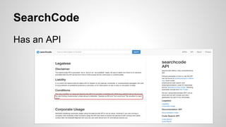 SearchCode
Has an API
 