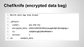 Chef/knife (encrypted data bag)
 