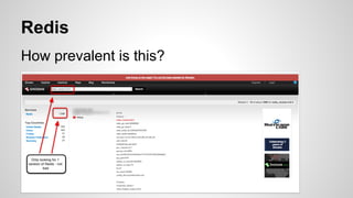 Redis
How prevalent is this?
 