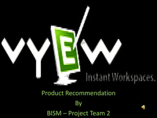 Product Recommendation By BISM – Project Team 2 