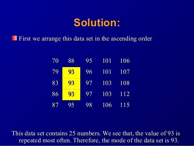 3 Descritive Statistics Measure Of Central Tendency Variatio