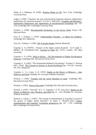 Vygostski E A Zdp