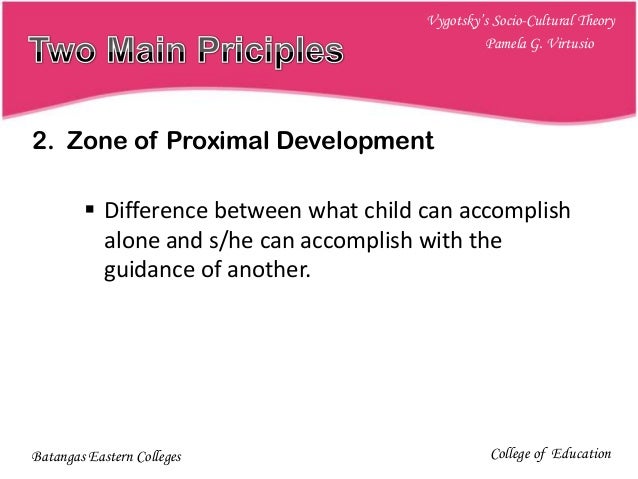 vygotsky theory of cognitive development slideshare
