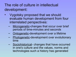Microgenetic Development Examples Vygotsky | PPT