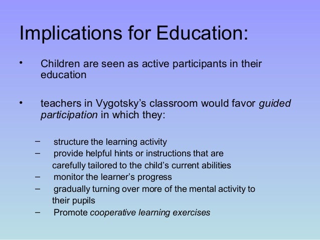 classroom implications of piaget theory