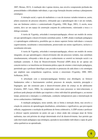 VYGOTSKY A ZONA DE DESENVOLVIMENTO PROXIMAL NEUROPSICOPEDAGOGIA E SUAS ...