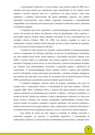 VYGOTSKY A ZONA DE DESENVOLVIMENTO PROXIMAL NEUROPSICOPEDAGOGIA E SUAS ...