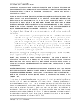Vygotsky e as teorias da aprendizagem | PDF