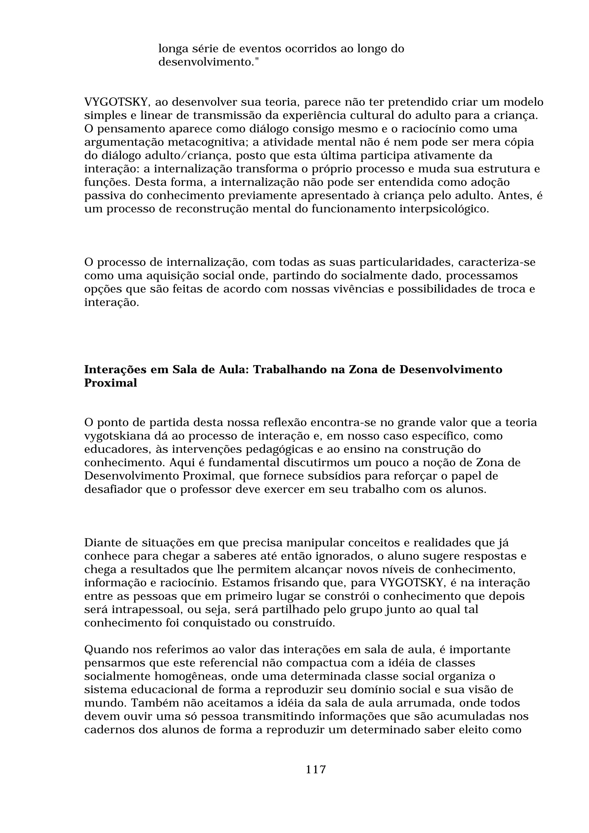 Vygotsky E O Papel Das InteraçõEs Sociais Em Sala De Aula