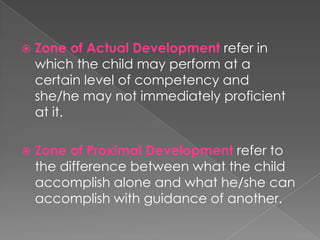 Lev Vygotsky s Socio Cultural Theory of Cognitive development PPT