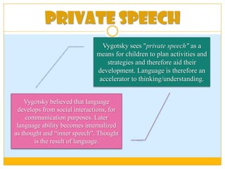 vygotsky and private speech