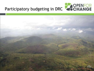 Participatory budgeting in DRC
…
 