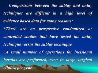 Sublay Only Vypro mesh presentation | PPT