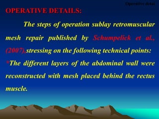 Sublay Only Vypro mesh presentation | PPT