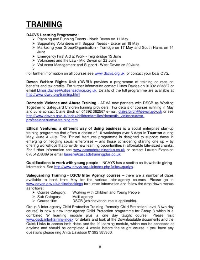 Dwru Training Courses