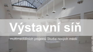 Výstavní síň
multimediálních projektů Studia nových médií
Anežka,LuckaaMíla
 