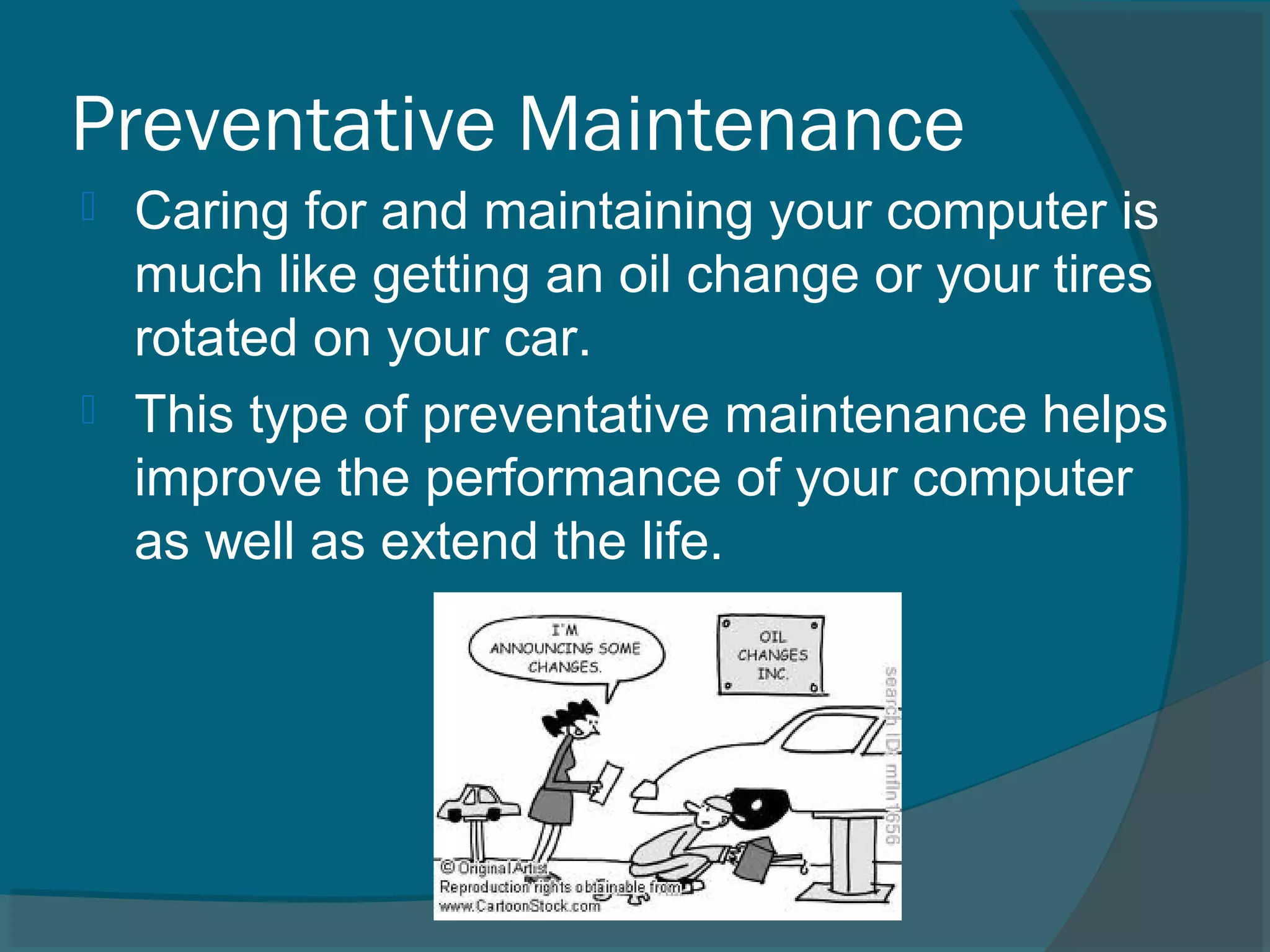 Computer maintenance | PPT