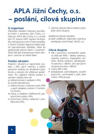 Výroční zpráva 2011 APLA Jižní Čechy, o.s.