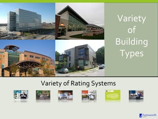 Variety of Rating Systems Variety of Building Types 