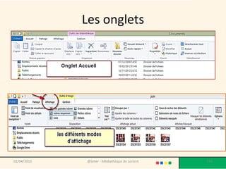 Les onglets
02/04/2015 @telier - Médiathèque de Lorient 156
 