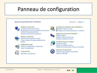 Panneau de configuration
02/04/2015 @telier - Médiathèque de Lorient 93
 