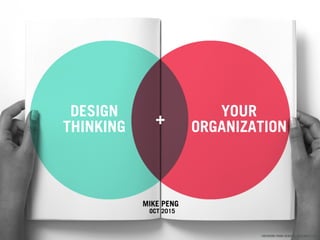 MIKE PENG
OCT 2015
DESIGN
THINKING
YOUR
ORGANIZATION
+
*ARTWORK FROM GENERAL ASSEMBLY, INC.
 