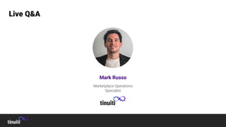 Live Q&A
Mark Russo
Marketplace Operations
Specialist
 