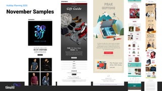 Holiday Planning 2020
November Samples
 