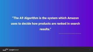 How Advertising & Sales Play Into the Amazon A9 Algorithm | PDF