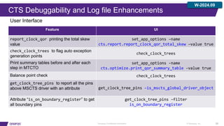 Fusion Compiler Incremental Clock Tree Synthesis Update W-2024.09_FC ...