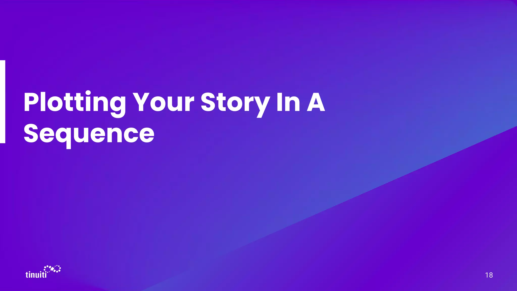 Plotting Your Story In A
Sequence
18
 