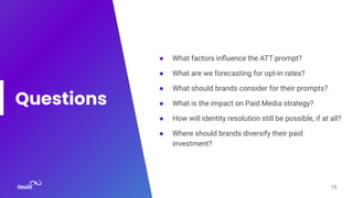 Apple’s ATT Prompt: Panel with Verizon Media | PDF