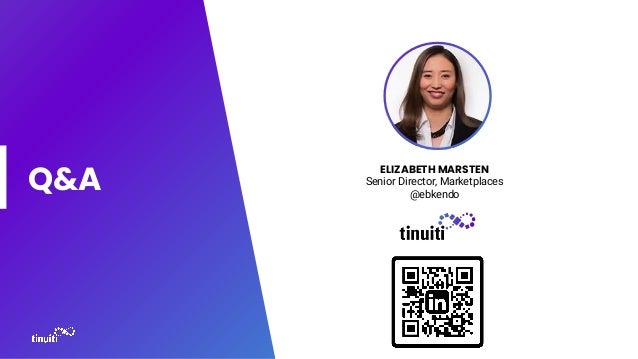 Q&A
ELIZABETH MARSTEN
Senior Director, Marketplaces
@ebkendo
 
