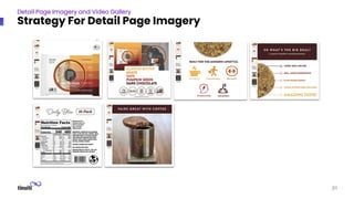 31
Detail Page Imagery and Video Gallery
Strategy For Detail Page Imagery
 