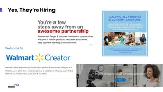 Yes, They’re Hiring
17
 