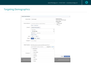 Targeting Demographics
www.CPCStrategy.com | 619.677.2453 | contact@cpcstrategy.com
 