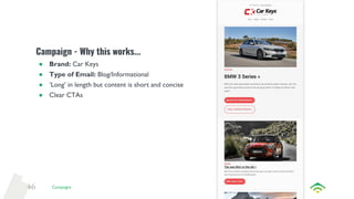 46
Campaign - Why this works...
●
●
●
●
 