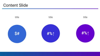Copyright 2017 - Q4 Amazon Virtual Summit
title
$#
title
#%↑
title
#%↑
Content Slide
 