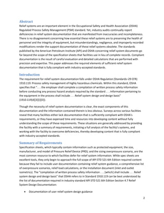 Tool Modification Osha OSHA Published Requirements for Relief Systems Documentation | PDF