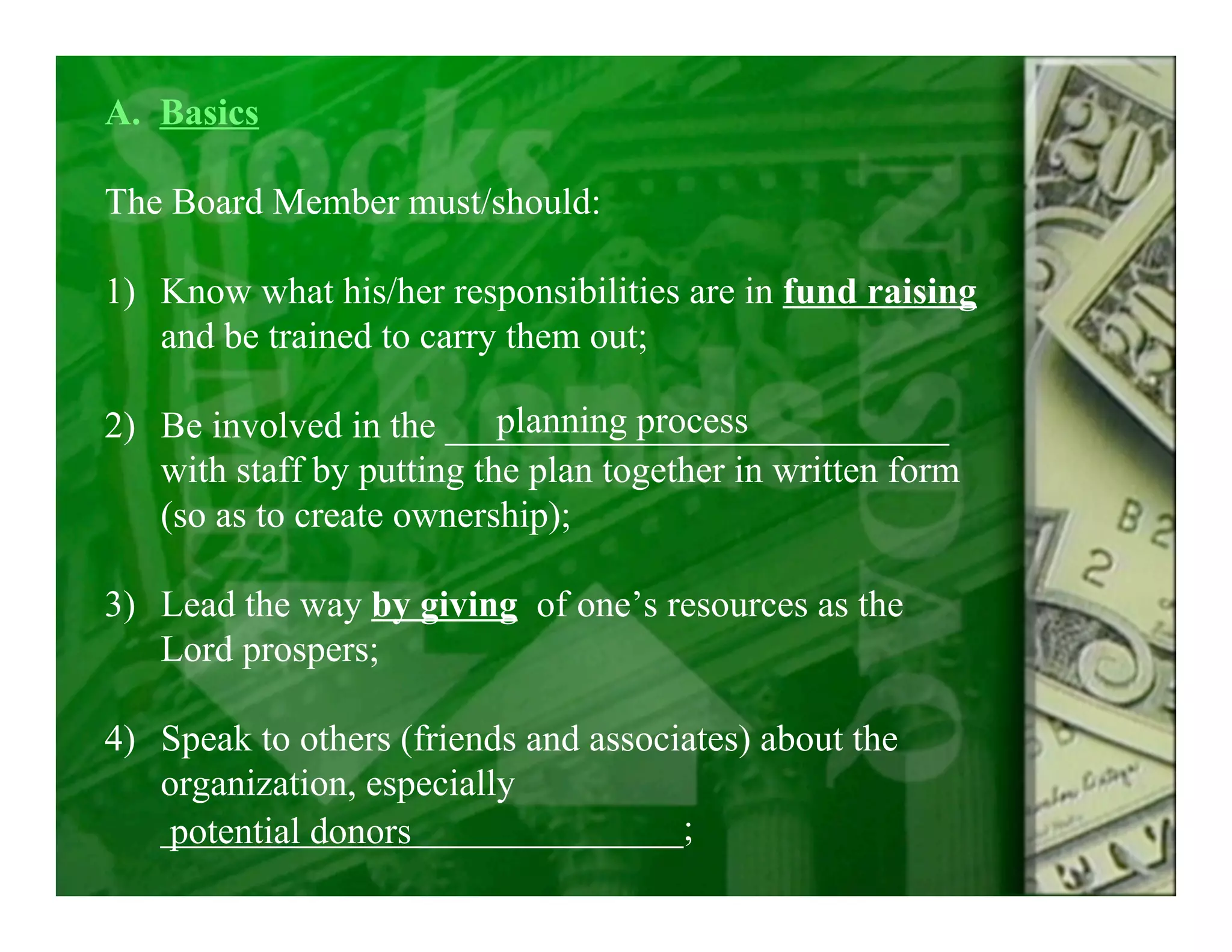 W E B Committee Training Part 4