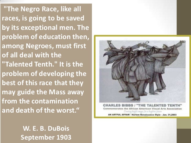 Dubois essay talented tenth