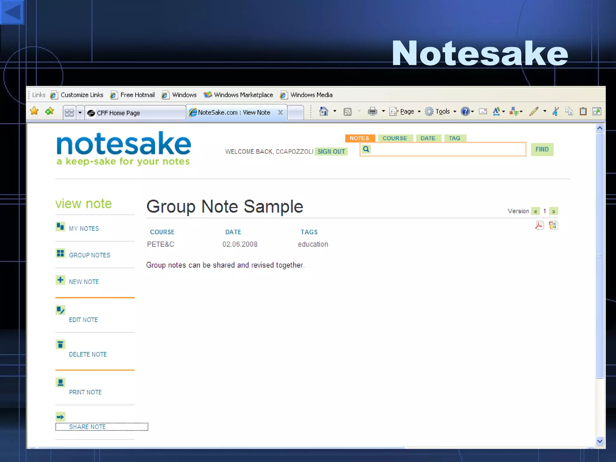 Notesake 